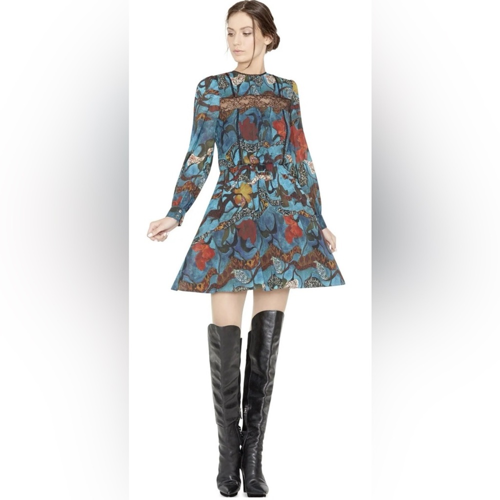 Alice + Olivia Multicolor Long Sleeve Dress
